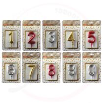 شمع عددی متالیک